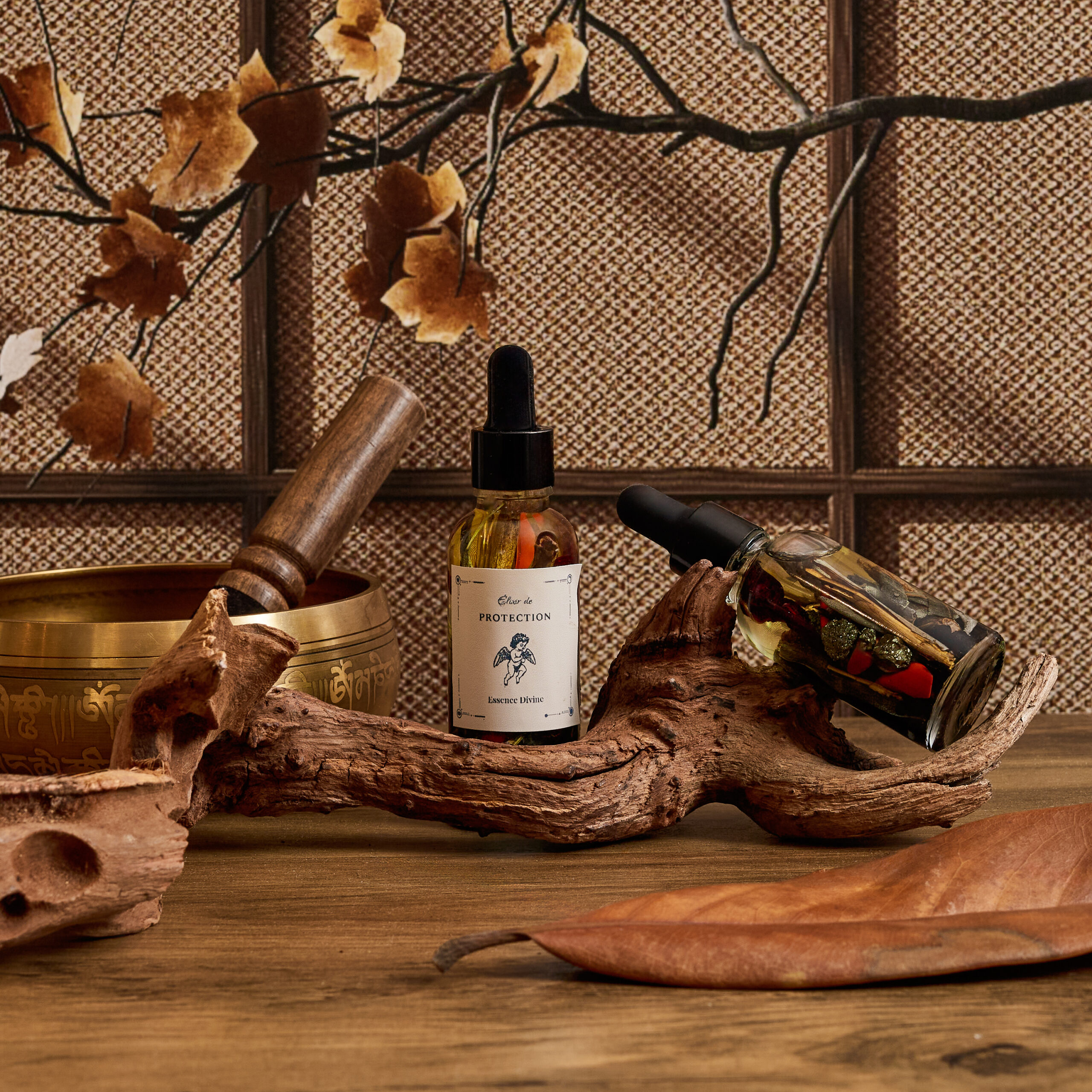 Élixir aux herbes et cristaux de Protection / Ancrage / Guérison / Rituel anti magie-noire avec les Fréquence de l'Archange Michael.