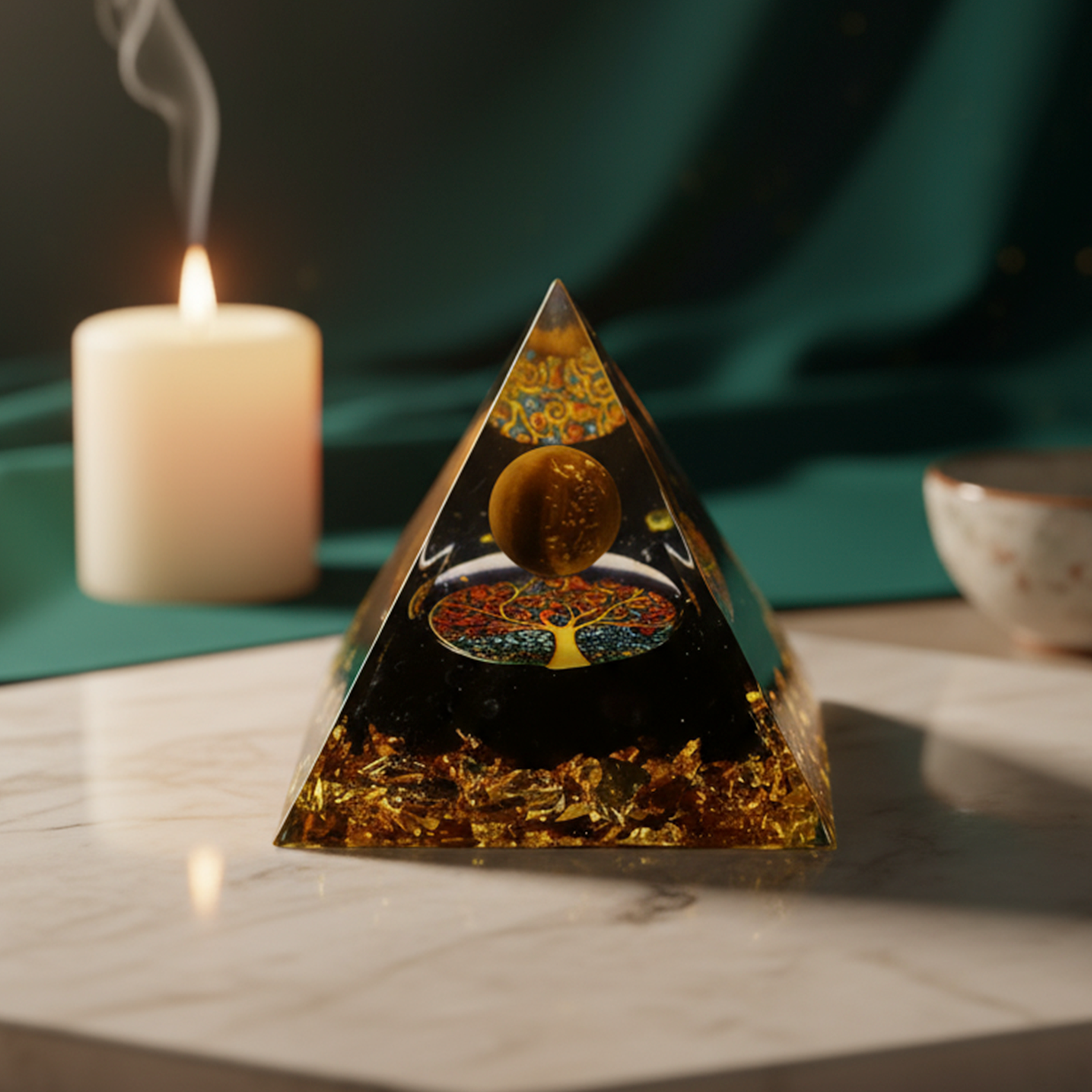 Orgonite Œil de Tigre – Protection & Énergie