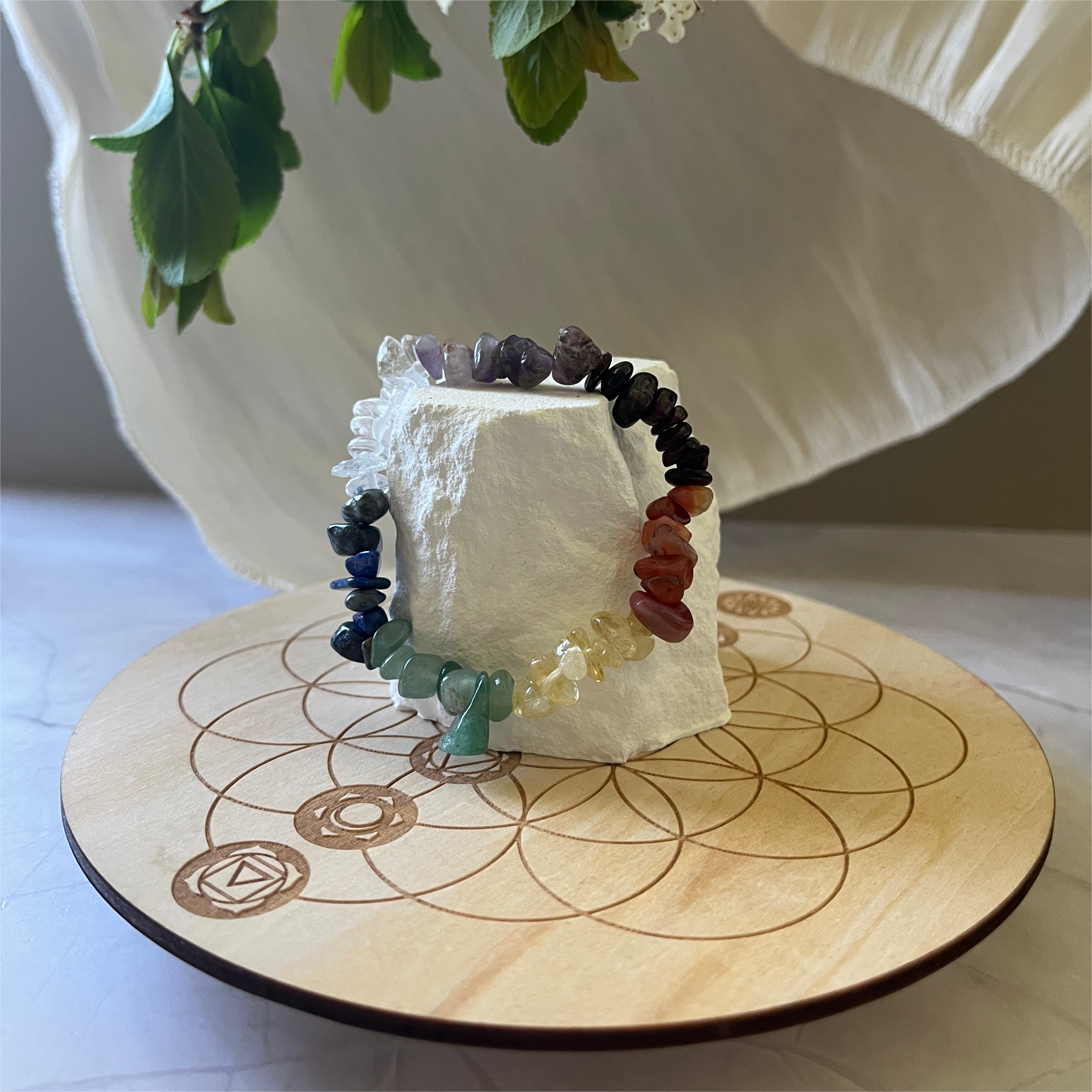 Bracelet quartz 7 chakras