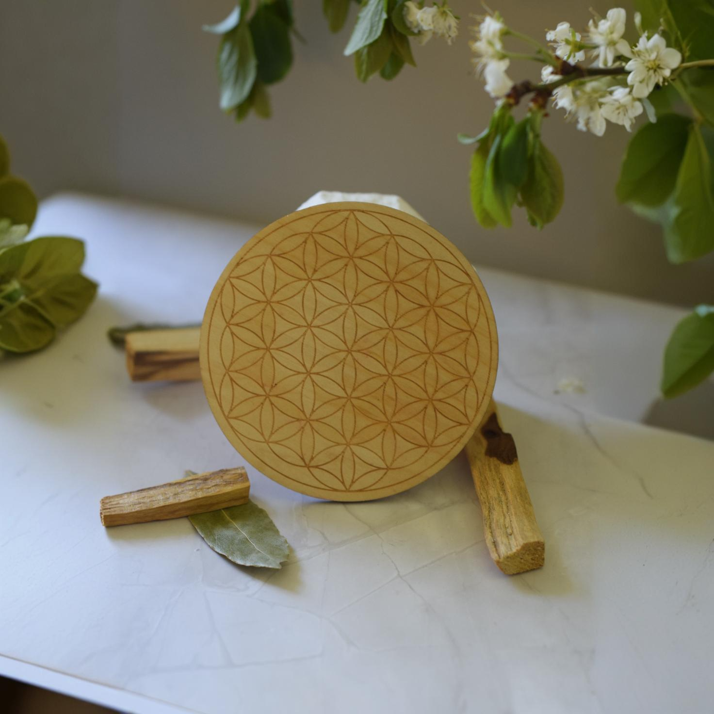 Dessous de verre fleur de vie vente par 2