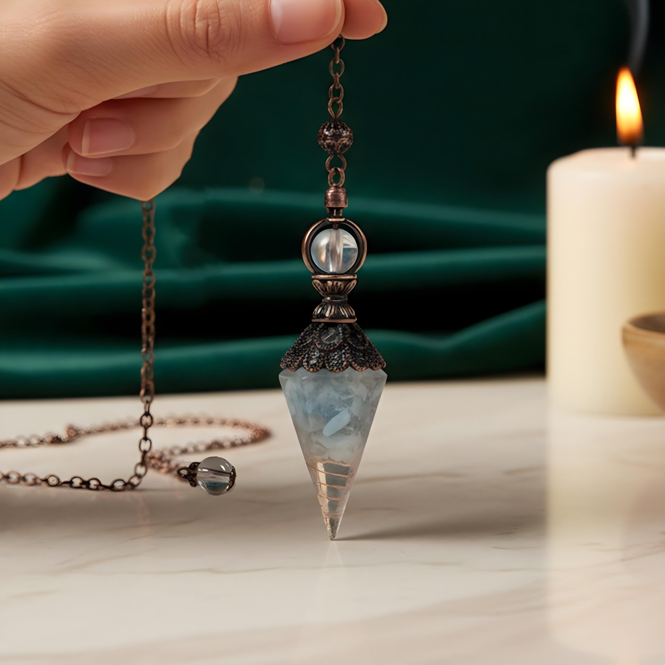 Pendule de Radiesthésie en Turquoise – Élégance & Harmonie