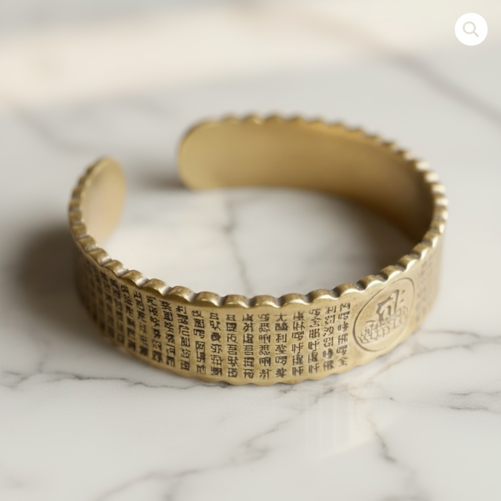 bracelet 99% cuivre mantra népalais
