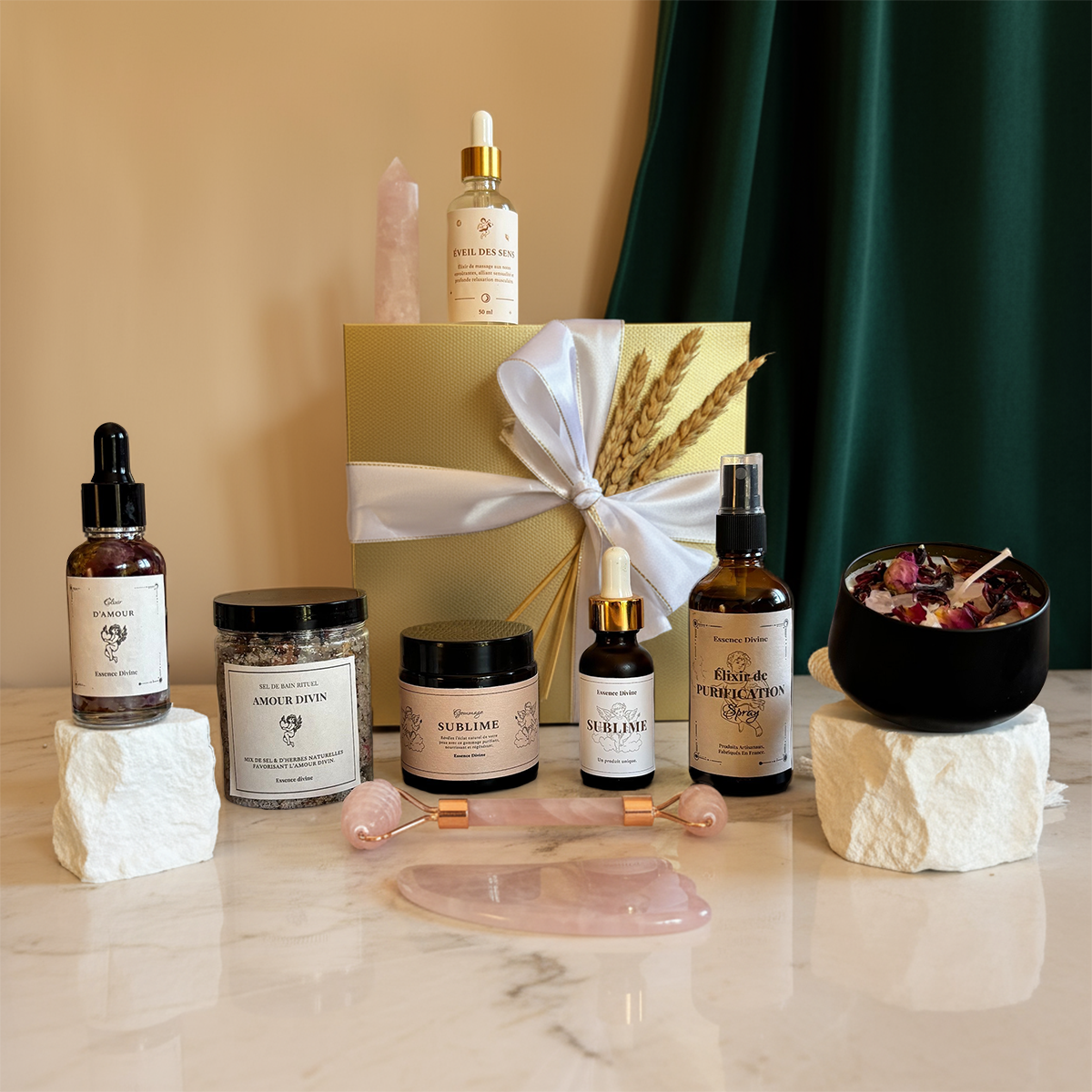 Coffret d'amour / beauté / massage / auto-massage / cadeaux idéal pour sa/son compagne / soi-même / anniversaire